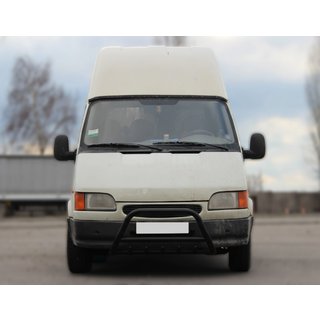 Defensa Delantera WT003 Negra Acero Inoxidable Ford Transit 1991-2000 foto 3