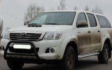 Toyota Hilux 2006-2015 Defensa Delantera WT003 Negra Acero Inoxidable foto 3