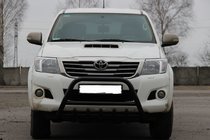 Toyota Hilux 2006-2015 Defensa Delantera WT003 Negra Acero Inoxidable foto 1