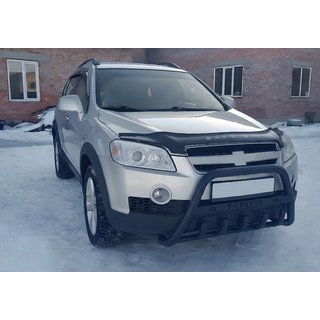 Defensa Delantera WT004 Negra (Acero Inoxidable) Chevrolet Captiva 2006-2019 foto 2