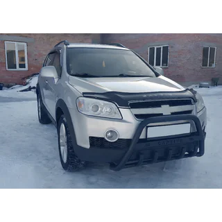 Defensa Delantera WT004 Negra (Acero Inoxidable) Chevrolet Captiva 2006-2019 foto 2