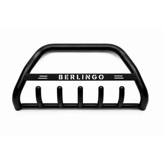 Defensa Delantera WT004 Negra (Acero Inoxidable) Citroen Berlingo 1996-2008