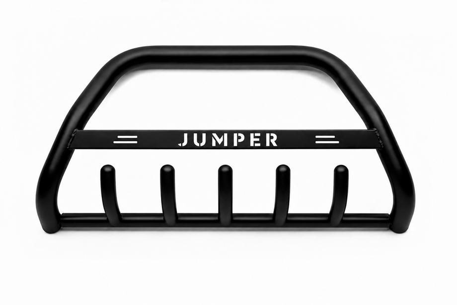 Citroen Jumper 1995-2006 Defensa Delantera WT004 Negra (Acero Inoxidable) Image