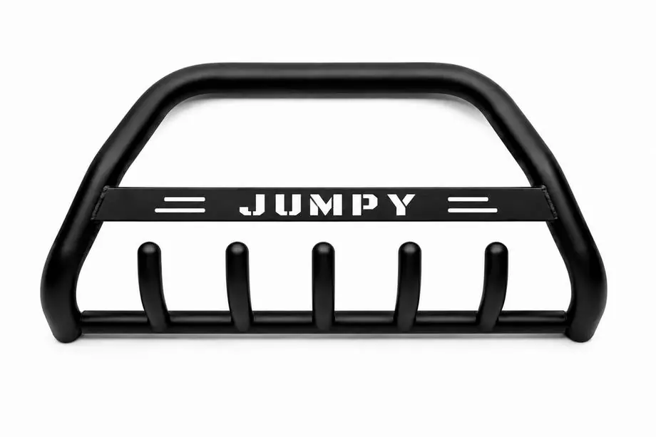 Citroen Jumpy 2007–2017 Defensa Delantera WT004 Negra (Acero Inoxidable) Image
