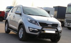 Kia Sportage 2010-2015 Defensa Delantera WT004 Negra (Acero Inoxidable) foto 3