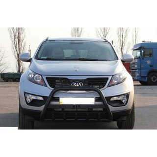 Defensa Delantera WT004 Negra (Acero Inoxidable) Kia Sportage 2010-2015 foto 2