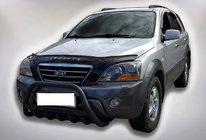 Kia Sorento I BL 2002-2009 Defensa Delantera WT004 Negra (Acero Inoxidable) foto 3