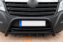 Fiat Ducato 2006-2025 Defensa Delantera WT004 Negra (Acero Inoxidable) foto 1