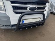 Ford Transit 2000–2014 Defensa Delantera WT004 Negra (Acero Inoxidable) foto 2