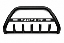 Hyundai Santa Fe 1 2000-2006 Defensa Delantera WT004 Negra (Acero Inoxidable) foto 2