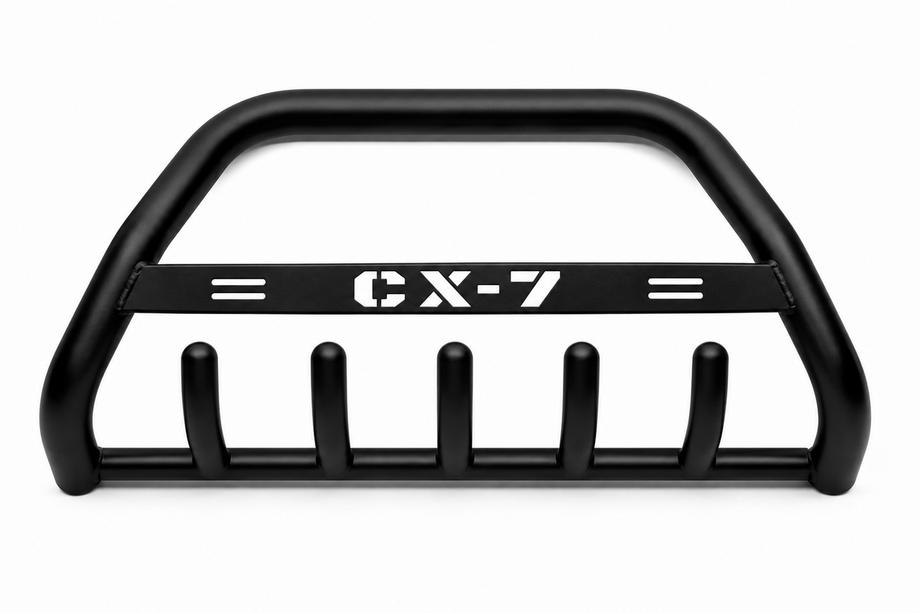 Mazda CX-7 2006-2012 Defensa Delantera WT004 Negra (Acero Inoxidable) Image