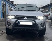 Mitsubishi L200 2006-2015 Defensa Delantera WT004 Negra (Acero Inoxidable) foto 1