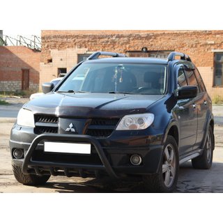 Defensa Delantera WT003 Negra Acero Inoxidable foto 4