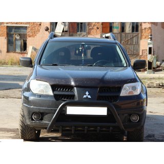 Defensa Delantera WT003 Negra Acero Inoxidable foto 3