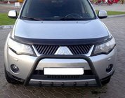 Mitsubishi Outlander 2006-2012 Defensa Delantera WT004 Negra (Acero Inoxidable) foto 1