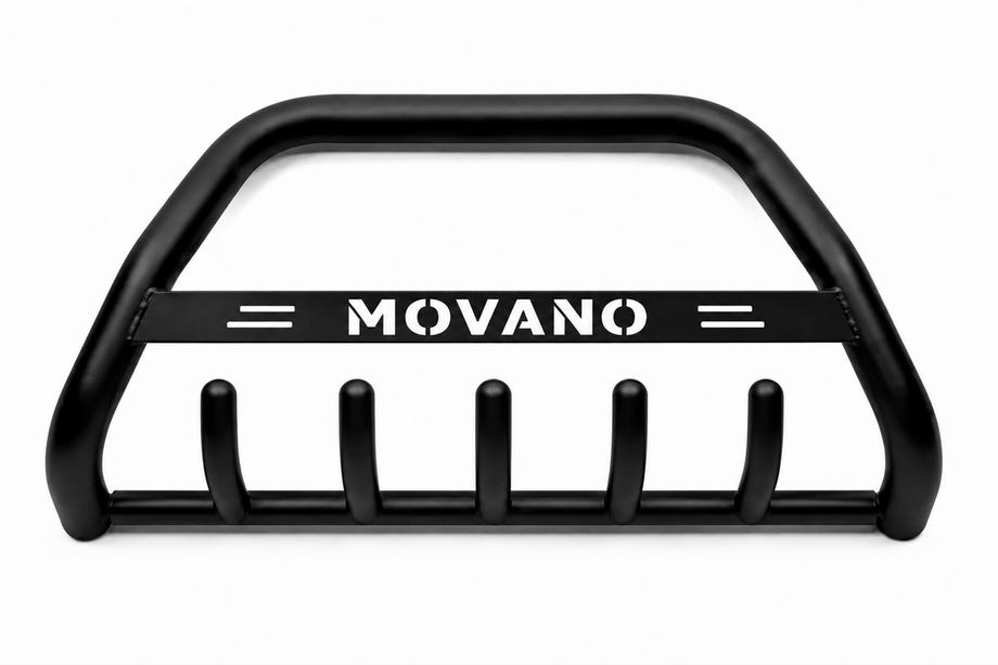 Opel Movano 2010-2021 Defensa Delantera WT004 Negra (Acero Inoxidable) Image