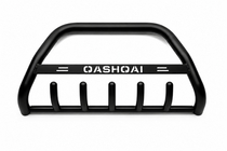Nissan Qashqai 2007-2010 Defensa Delantera WT004 Negra (Acero Inoxidable) foto 2