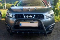 Nissan Qashqai 2007-2010 Defensa Delantera WT004 Negra (Acero Inoxidable) foto 1