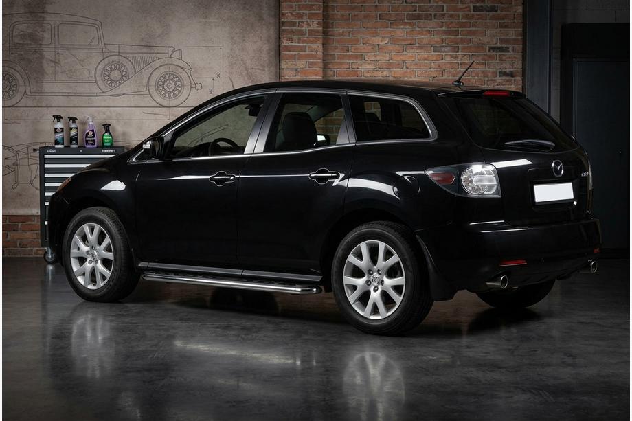 Mazda CX-7 2006-2012 Estribos Laterales Maydos V1 (2 uds, acero inoxidable) Image