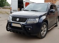 Suzuki Grand Vitara 2005-2017 Defensa Delantera WT004 Negra (Acero Inoxidable) foto 1