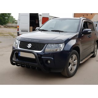 Defensa Delantera WT004 Negra (Acero Inoxidable) Suzuki Grand Vitara 2005-2017 foto 1