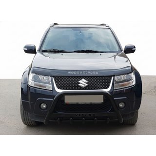 Defensa Delantera WT004 Negra (Acero Inoxidable) Suzuki Grand Vitara 2005-2017 foto 3