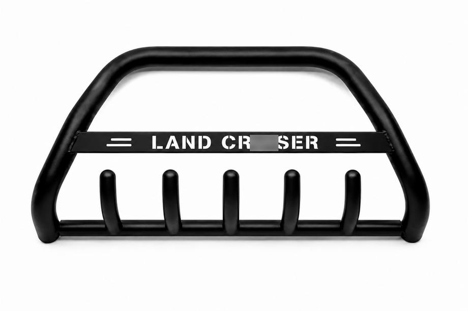 Toyota Land Cruiser 200 2007-2021 Defensa Delantera WT004 Negra (Acero Inoxidable) Image