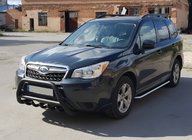 Subaru Forester 2013-2018 Defensa Delantera WT003 Negra Acero Inoxidable foto 1