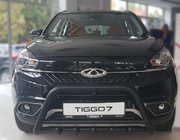 Chery Tiggo 7 2016-2019 Defensa Delantera WT003 Negra Acero Inoxidable foto 1