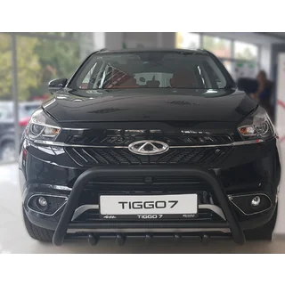 Defensa Delantera WT003 Negra Acero Inoxidable foto 1