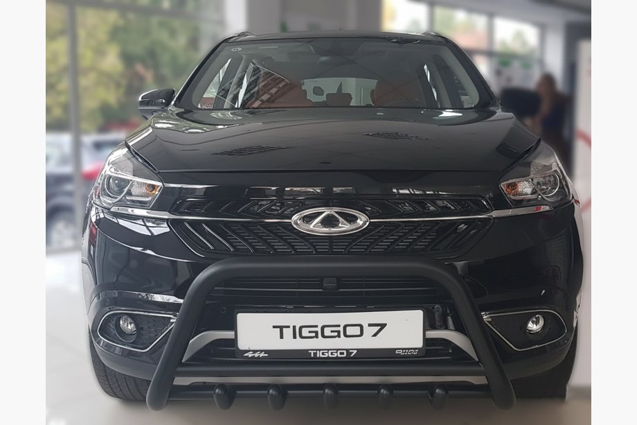 Chery Tiggo 7 2016-2019 Defensa Delantera WT003 Negra Acero Inoxidable Image