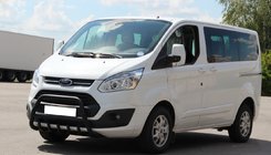 Ford Custom 2013-2022 Defensa Delantera WT003 Negra Acero Inoxidable foto 1