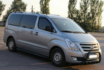Hyundai H300, H1, Starex 2008-2020 Defensa Delantera WT003 Negra Acero Inoxidable foto 5