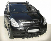 Hyundai H300, H1, Starex 2008-2020 Defensa Delantera WT003 Negra Acero Inoxidable foto 6