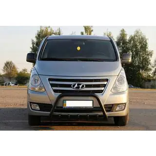 Defensa Delantera WT003 Negra Acero Inoxidable foto 1