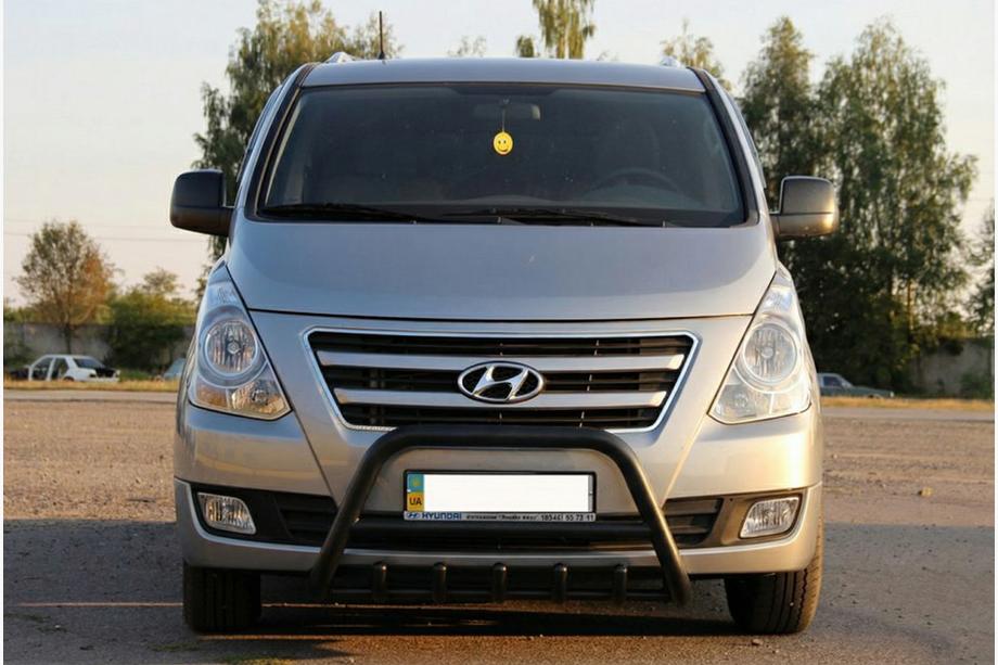Hyundai H300, H1, Starex 2008-2020 Defensa Delantera WT003 Negra Acero Inoxidable Image