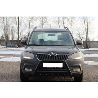 Defensa Delantera WT003 Negra Acero Inoxidable Skoda Yeti 2009-2017 foto 3