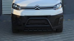 Fiat Scudo 2022- Defensa Delantera WT003 Negra Acero Inoxidable foto 4