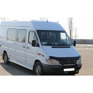 Defensa Delantera WT003 Negra (Acero Inoxidable) Mercedes Sprinter W901/902/903/904/905 1995–2006 foto 4