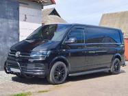Volkswagen T6 2015-2024 Defensa Delantera WT003 Negra (Acero Inoxidable) foto 1