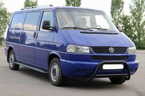 Volkswagen T4 Transporter 1990-2003 Defensa Delantera WT003 Negra (Acero Inoxidable) foto 5