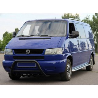 Defensa Delantera WT003 Negra (Acero Inoxidable) Volkswagen T4 Transporter 1990-2003 foto 3
