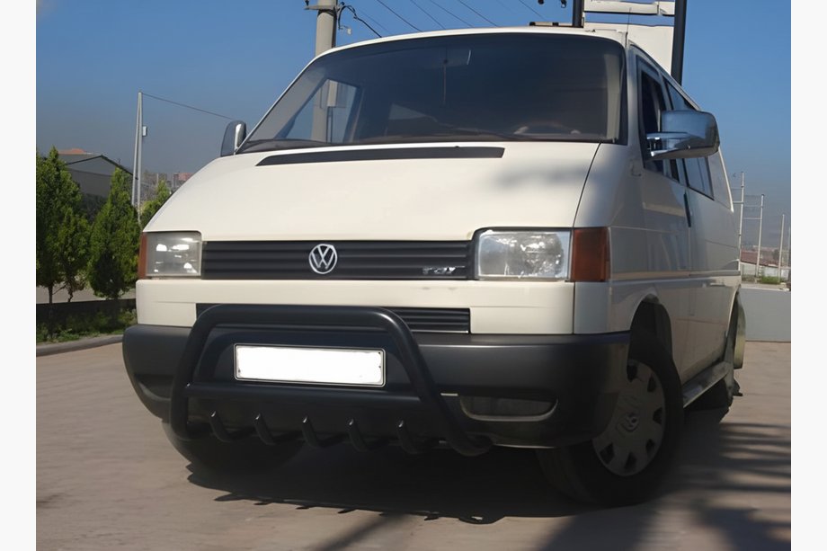 Volkswagen T4 Transporter 1990-2003 Defensa Delantera WT003 Negra (Acero Inoxidable) Image