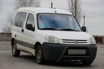 Citroen Berlingo 1996-2008 Defensa Delantera WT003 Negra Acero Inoxidable foto 1
