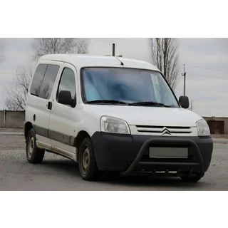 Defensa Delantera WT003 Negra Acero Inoxidable foto 1