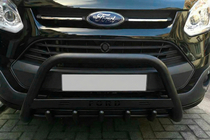Ford Custom 2013-2022 Defensa Delantera WT004 Negra (Acero Inoxidable) foto 1