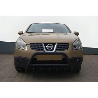 Defensa Delantera WT003 Negra Acero Inoxidable Nissan Qashqai 2007-2010 foto 1