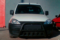 Opel Combo 2002–2012 Defensa Delantera WT003 Negra Acero Inoxidable foto 1