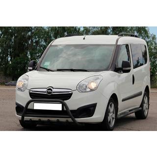 Defensa Delantera WT003 Negra Acero Inoxidable Opel Combo 2012-2018 foto 1