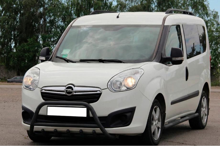 Opel Combo 2012-2018 Defensa Delantera WT003 Negra Acero Inoxidable Image